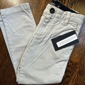 NWT Nordstrom Boys Chinos, gray, Size 4